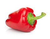 Ripe red bell pepper