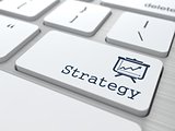 Business Concept. "Strategy" Button.