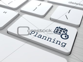 Business Concept. Button "Planning".