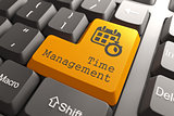 Keyboard with "Time Management" Button.