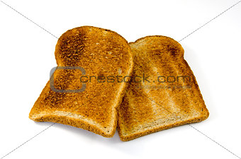 Two slices of toast