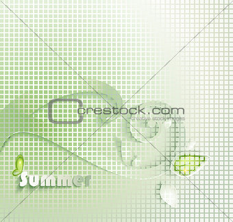 Abstract green summer background