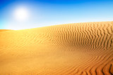 Beautiful Sand Dune. Gold desert.