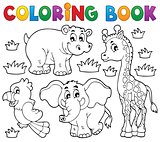 Coloring book African fauna 1