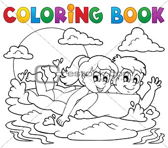 Coloring book summer activity 1