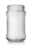 Empty jar isolated
