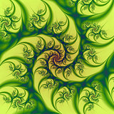 Green on Yellow Spiral
