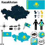 Map of Kazakhstan