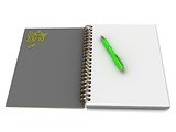 Notebook with a spiral