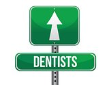 dentist road sign illustration design