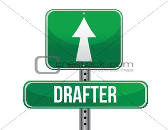 drafter road sign illustration design