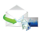 business envelope email illustration design