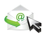 E-mail concept illustration design