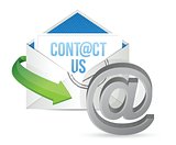 contact us E mail icon illustration design