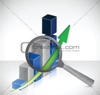 business results under review concept illustration