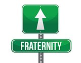 fraternity road sign illustration design