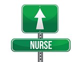 nurse road sign illustration design