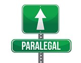 paralegal road sign illustration design