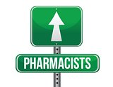 pharmacists road sign illustration design