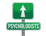 psychologists road sign illustration design
