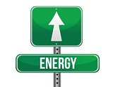 energy road sign illustration design