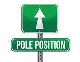 pole position road sign illustration design