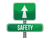 safety road sign illustration design