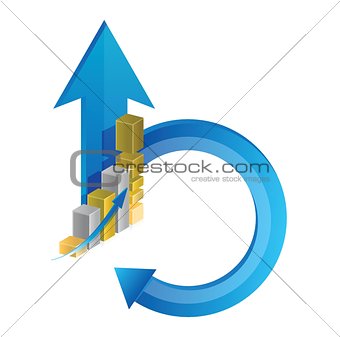 business cycle illustration design
