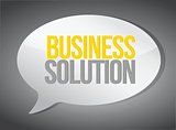 business solutions message illustration design