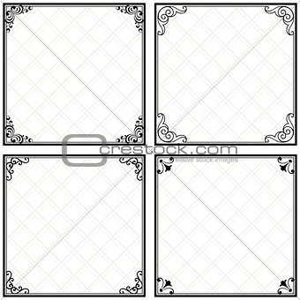Decorative menu frames
