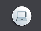 abstract glossy laptop icon
