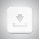Square white plastic download button