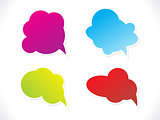 abstract multiple chat balloons