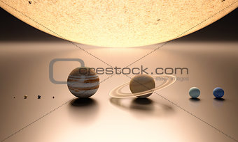 The Solar System blank