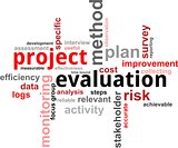 word cloud - project evaluation