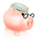 Pension pig money box