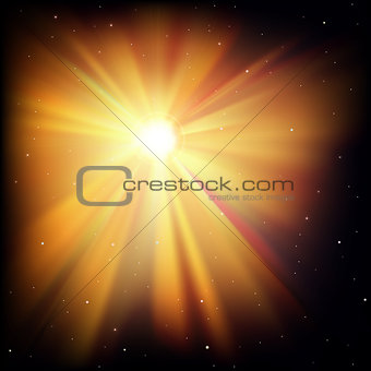 abstract space background with stars