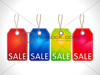 abstract multiple sale tag
