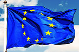 EU flags.