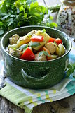 salmon fish stew with  vegetables