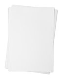 Two white paper sheets