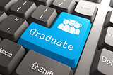 Keyboard with "Graduate" Button.
