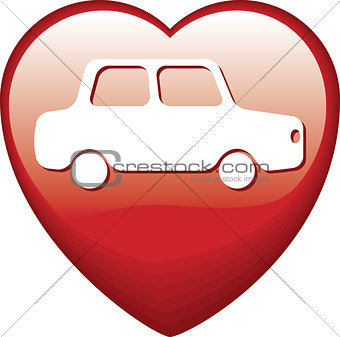 Heart Shape with car