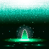 Xmas tree with sparkles eps10 vector illustration