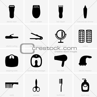 Personal care icons