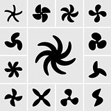 Boat propeller icons
