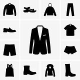 Man clothers icons