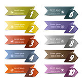 10 number banners