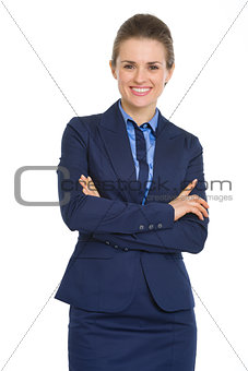 Portrait of happy business woman