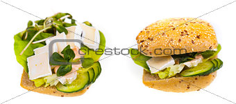 Delicious and healthy sandwich